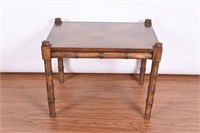 Vintage Bamboo Style Side Table