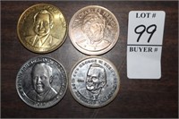 FOUR PRESIDENT TOKENS