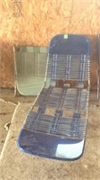 Lounger chairs plastic weave