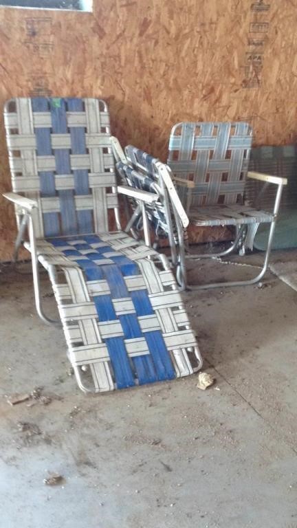 3 retro  Lounger chairs,