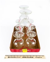 Flat of (8) Stroh's Beer Glasses