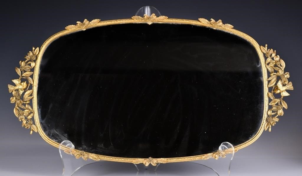 A Matson Mirror Tray with 24K Gold Plated Frame