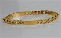 Heavy 18ct yellow gold bracelet
