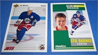 2 Stu Barnes rookie cards