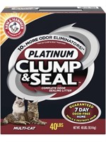 New ARM & HAMMER Clump & Seal Platinum Cat