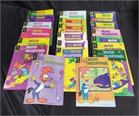 Group of vintage Woody Woodpecker comic books