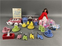 Toy Tea Sets, Dolls, Die Cast Plane & Kewpie Book