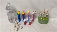 Easter Pez Candy Dispensers & Dept 56 Music Box