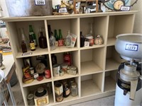 Shelves of Antique Scales, Tins and