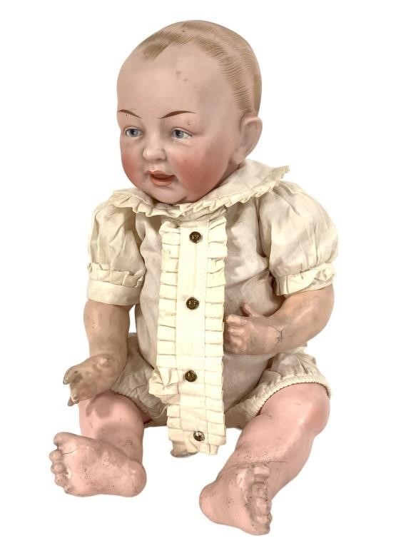 Baby Doll w Bisque Head, Jointed Body 14"