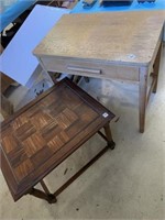 DESK AND SIDE TABLE