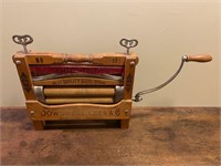 Antique Doswell Lees & Co. Wooden Wringer Washer