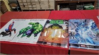 4 comic book store advertising posters