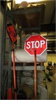 (2) Fiberglass Stop Signs