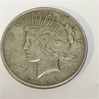 1922 Peace Silver Dollar