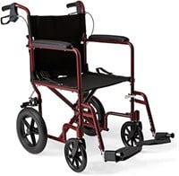 (N) Medline Lightweight Transport Wheelchair with