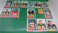 13x 1968 CFL Football Cards Ron Lancaster - MOSCA