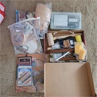 Leathercraft kit & miscellaneous leather items