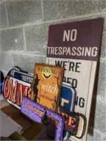 Contemporary Steel and Wooden Signs