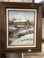 Framed Oil On Canvas  19x24