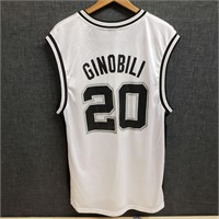 Manu Ginobili, Spurs, Reebok Jersey, Size L