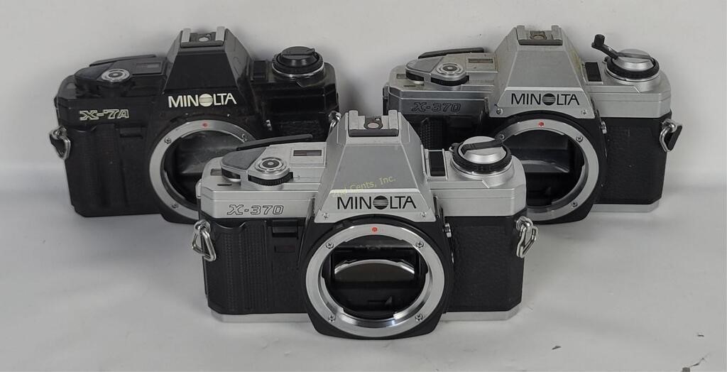 3 Not Working Minolta Cameras For Repair