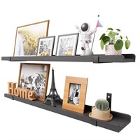 Ecowillon Natural Wood Floating Shelves with