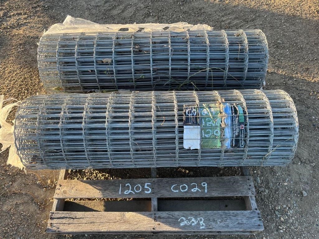 2 ROLLS OF 48"X100' UTILITY FENCE, UNUSED