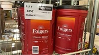 1 LOT -FOLGERS CLASIC ROAST GROUND COFFEE 43.5 oz.