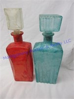COLORED DECANTERS