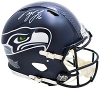 Tyler Lockett Autographed Seattle Blu Helmet