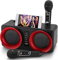 ALPOWL Karaoke Machine w/ 2 Mics