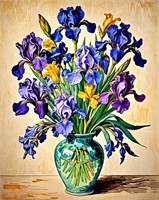 Irises In Vase 2 LTD EDT  Signed Van Gogh Limited