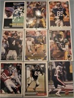 Lot of football cards with Bill Romanowski