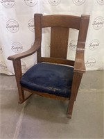 Mission style rocking chair