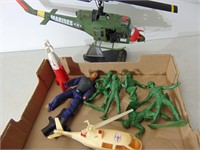 Large Plastic Army Men, Helicopters, and more