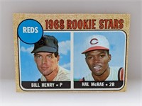 1968 Topps Rookie Stars Bill Henry Hal McRae #384