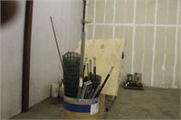 Barrel Of Assorted Fencing Materials, Welding
