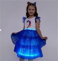 Go-Glow Unicorn Dress w/ Light Up Skirt