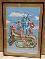 The Lonely Hearts Club Band Framed Print 25x34.5"