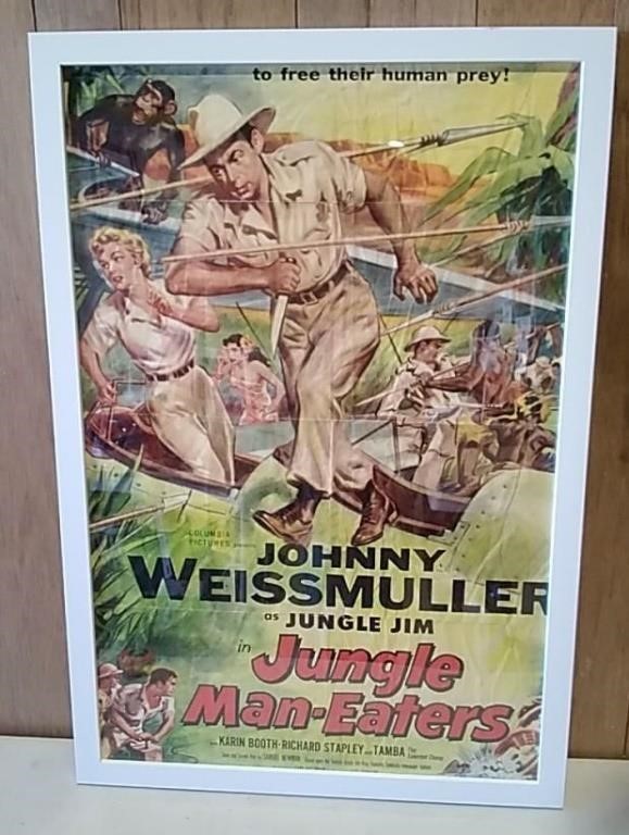 Jungle Man-Eaters Framed Poster 26x38"