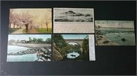 Five Older Postcards 1906 One Post Marked Shediac