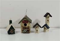 Wood birdhouse decor