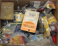 box of misc electrical