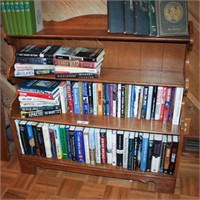 Vintage 4-Shelf Wood Bookcase