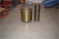 Brass Pot and Brass Umbrella Stand