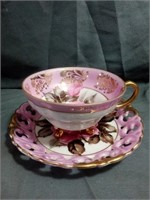 Stunning Vintage Royal Sealy Footed Teacup and
