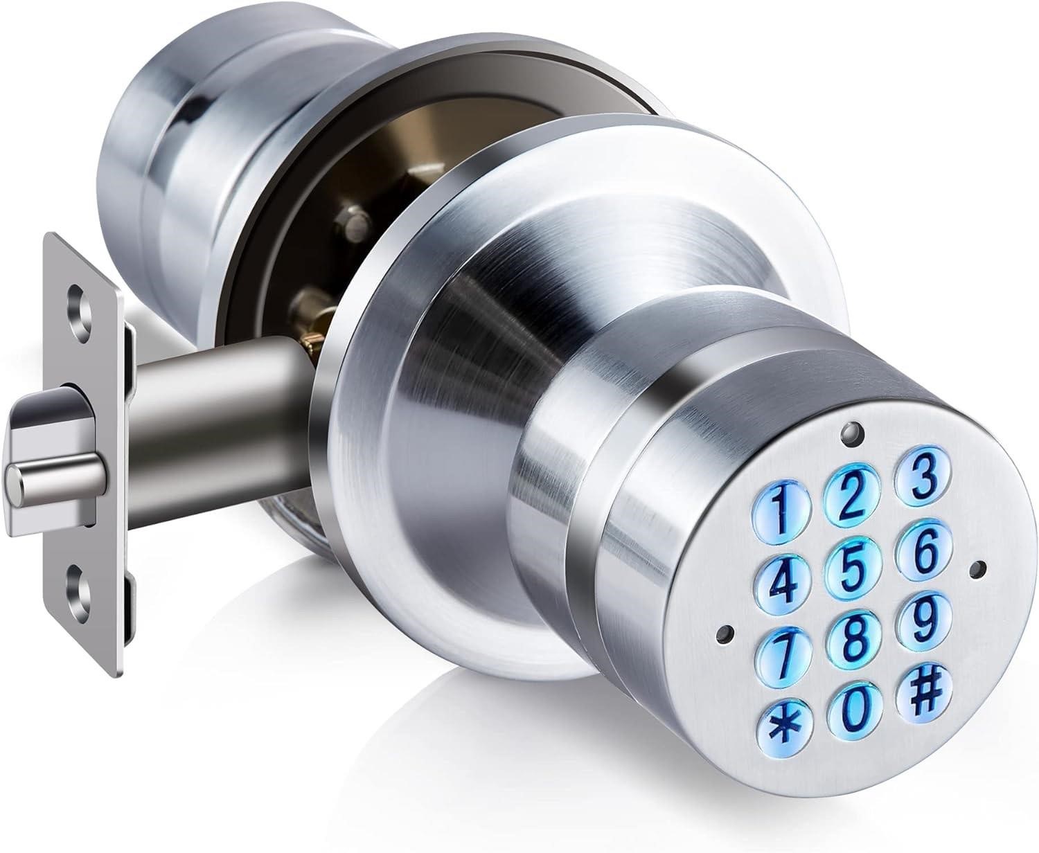 NEW $119 Keyless Smart Door Knob w/Keypad