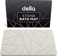 Stone Bath Mat  23.6 x 15.4  Gray