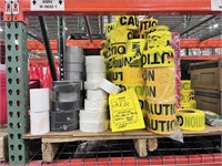 ROLLS CAUTION TAPE, DUCT TAPE, FLAMMABLE, ETC